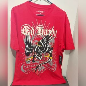 Ed Hardy Battle Eagle Panther Snake T Shirt Short Sleeve Mens Medium Flash Art